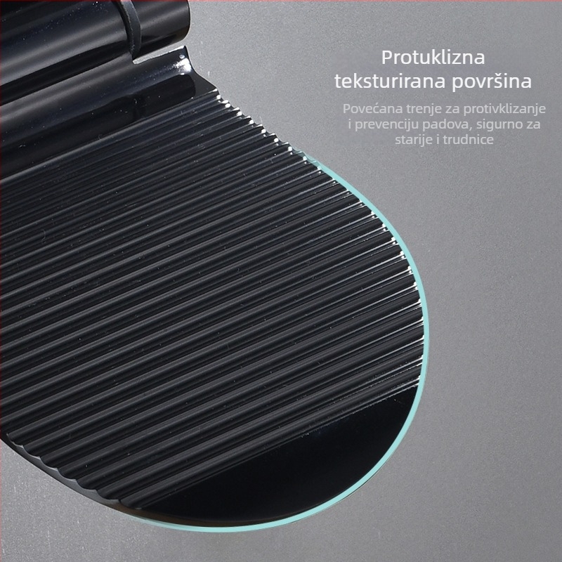 Kupaonski pedalo uređaj za pranje stopala — aluminijska legura, moderan minimalistički stil, pogodan za trudnice