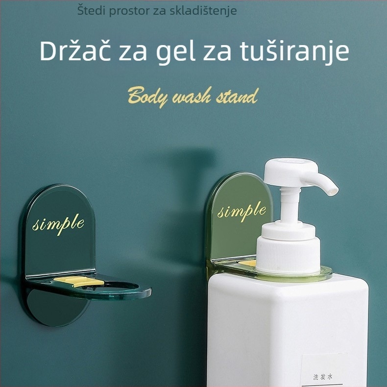 Kupaonski skladišni okvir za gel za tuširanje, šampon i dezinfekcijsko sredstvo — marka Friendly, model Regular Fit, šifra HQ, 1 sloj, moderni minimalistički dizajn.