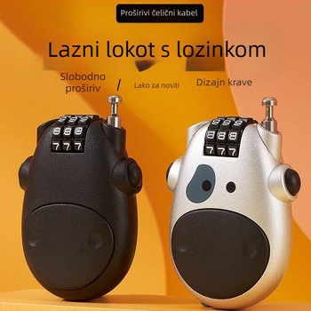Katanac s lozinkom – Prijenosni ABS plastični katanac za električna vozila, motocikl ili bicikl; CX-YH-49, 52 g, moderni minimalistički stil