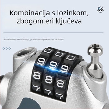 Katanac s lozinkom – Prijenosni ABS plastični katanac za električna vozila, motocikl ili bicikl; CX-YH-49, 52 g, moderni minimalistički stil