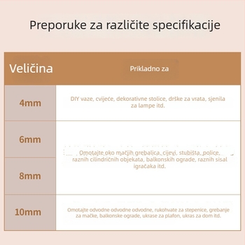 Mačji grebalnik s konopnim užetom – Seven Oh, jednostavan stil