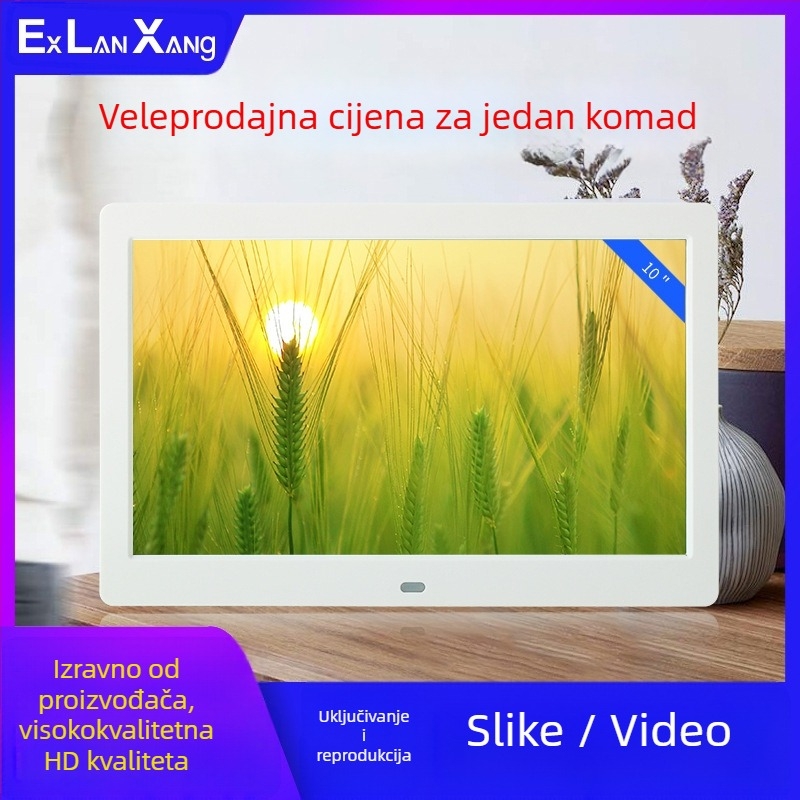 7-inčna HD LED digitalna foto rám s karticom, reprodukcija fotografija i videa; rezolucija 800×480; podrška SD/USB/MMC kartica; omjer 16:9; model DPF-706