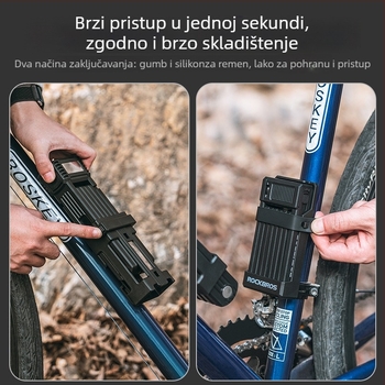 ROCKBROS Sklopiva zaštitna brava za bicikl, motocikl i električni bicikl — materijal ABS plastika + cinkova legura