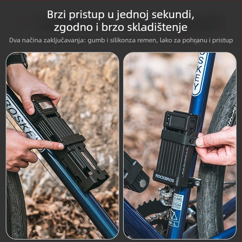 ROCKBROS Sklopiva zaštitna brava za bicikl, motocikl i električni bicikl — materijal ABS plastika + cinkova legura