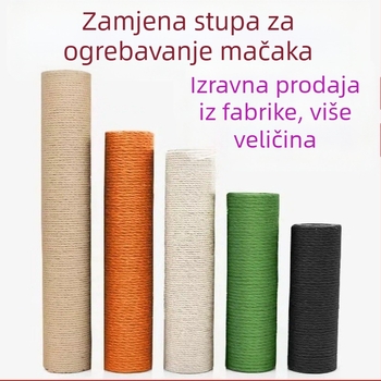 Mačji stup za penjanje – DIY set s Kraft papirnom cijevi i konopnim užetom, jednostavan stil, Charming Pet