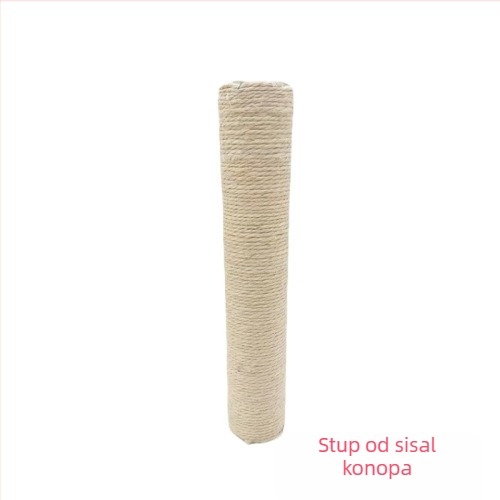 Mačji stup za penjanje – DIY set s Kraft papirnom cijevi i konopnim užetom, jednostavan stil, Charming Pet