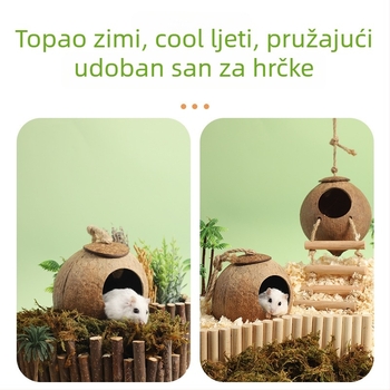 Drveno gnijezdo za hrčke, Weibi, za sve sezone