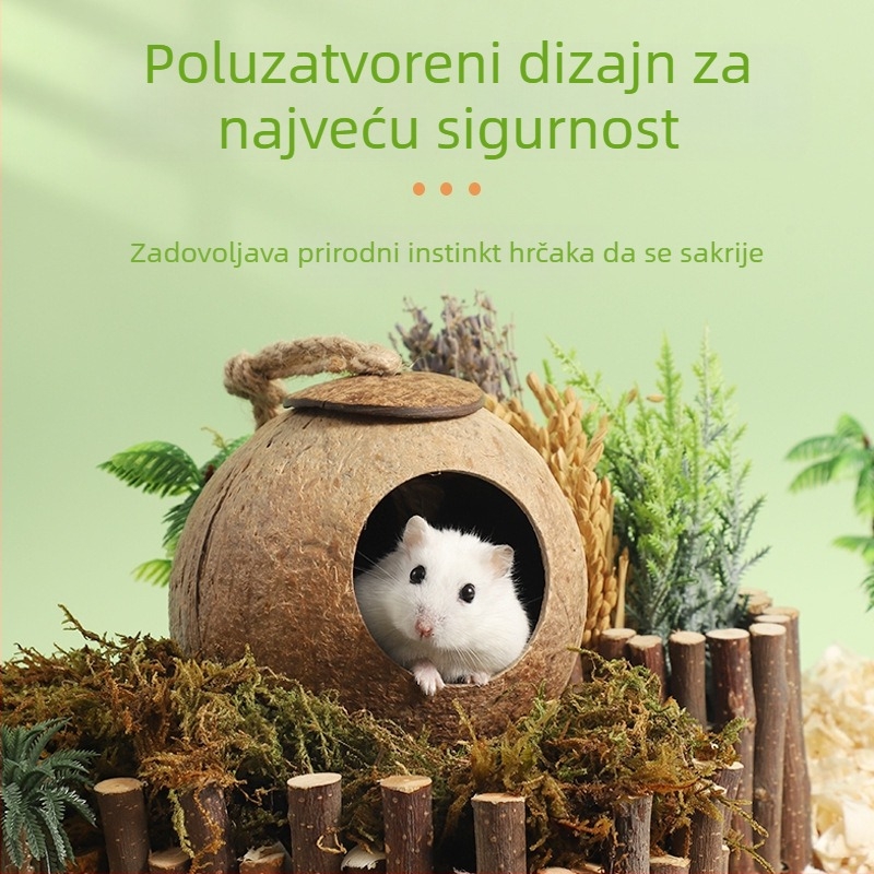 Drveno gnijezdo za hrčke, Weibi, za sve sezone