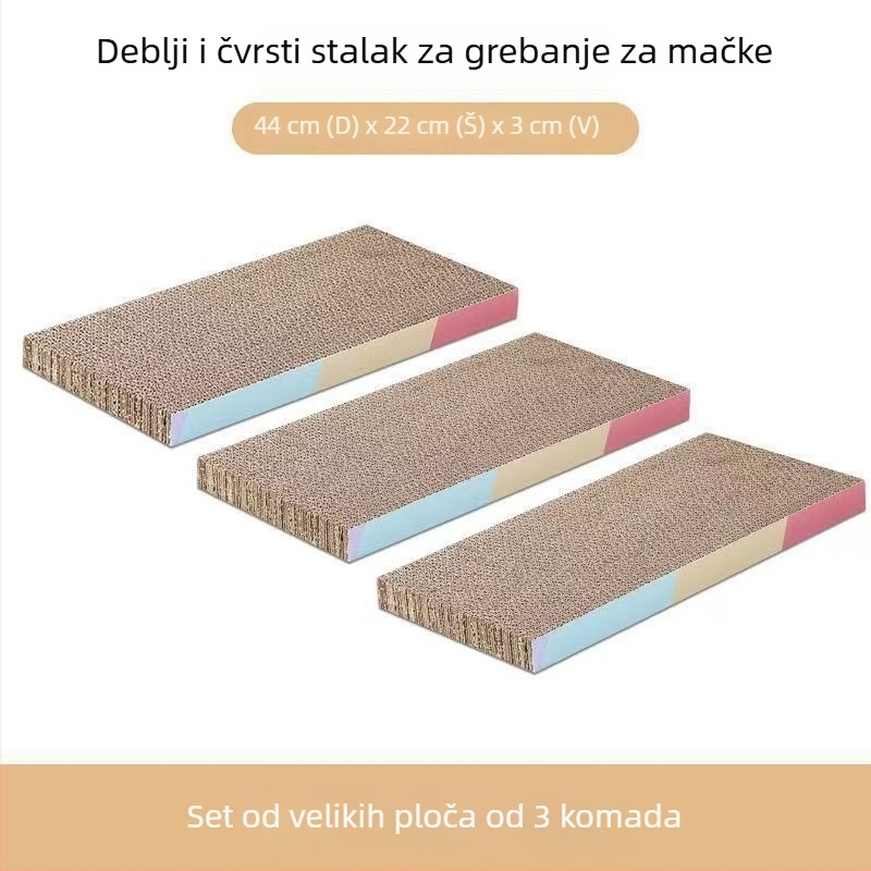 Mačja grebalna ploča i gnijezdo od valovitog papira – samostalna zabava, olakšanje dosade, sladak stil (Brand: Powerful Factory)