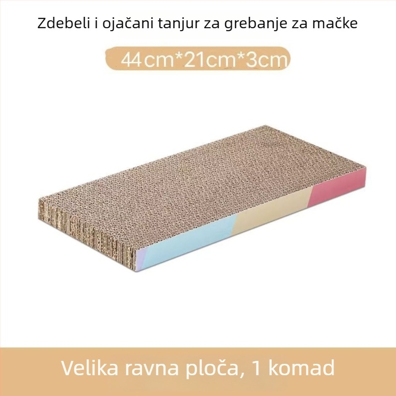 Mačja grebalna ploča i gnijezdo od valovitog papira – samostalna zabava, olakšanje dosade, sladak stil (Brand: Powerful Factory)