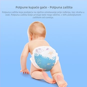 Dječje plivaju pelene s vezivanjem (lace-up) - 80 kom. u pakiranju, rok trajanja 3 godine, za dobnu skupinu 0-3 godine