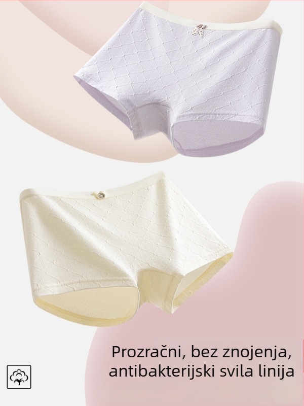Djevojčice gaćice od pamuka, antibakterijske, 95% pamuk, 5% elastan, šivanje 4 igle i 6 vlakana, podstava 100% pamuk
