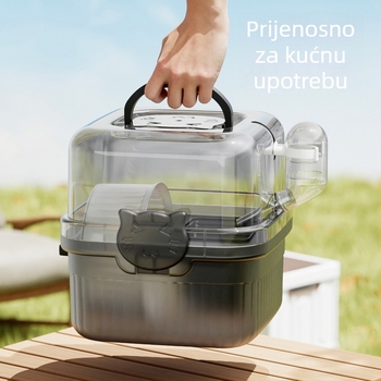 Prenosni vanjski kavez za hamstere s dizajnom protiv bijega, PP materijal