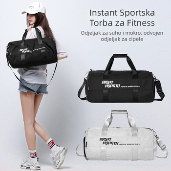 Fitness torba s odjeljkom za mokro i suho, sportski ruksak za trening i putovanja, velika kapaciteta, torba za plivanje