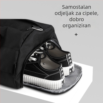 Fitness torba s odjeljkom za mokro i suho, sportski ruksak za trening i putovanja, velika kapaciteta, torba za plivanje