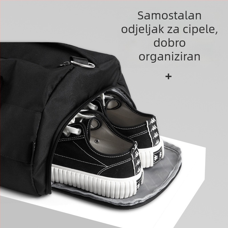 Fitness torba s odjeljkom za mokro i suho, sportski ruksak za trening i putovanja, velika kapaciteta, torba za plivanje