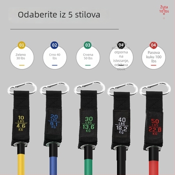 11-djelni set elastičnih traka, otpor 100 lb, viseći trening-pojas za trening prsiju i ramena – pogodno za noge, struk, ruke i stražnjicu