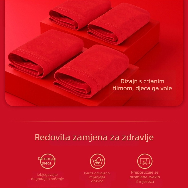 Dječje pamukaste gaćice za dječake, 91-95% pamuka, sigurnosna razina A, brend Red Diamond Bird, jesen 2023