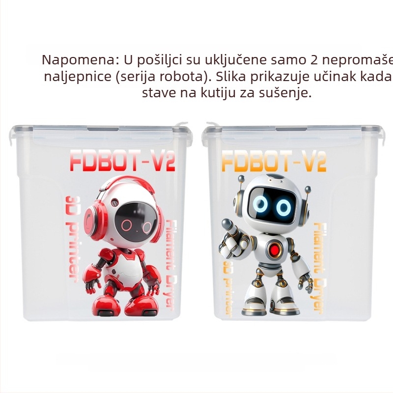 Kutija za sušenje potrošnog materijala za 3D ispis — prašno- i vlagom otporna zatvorena pohrana, plastična konstrukcija, brend 3ds way