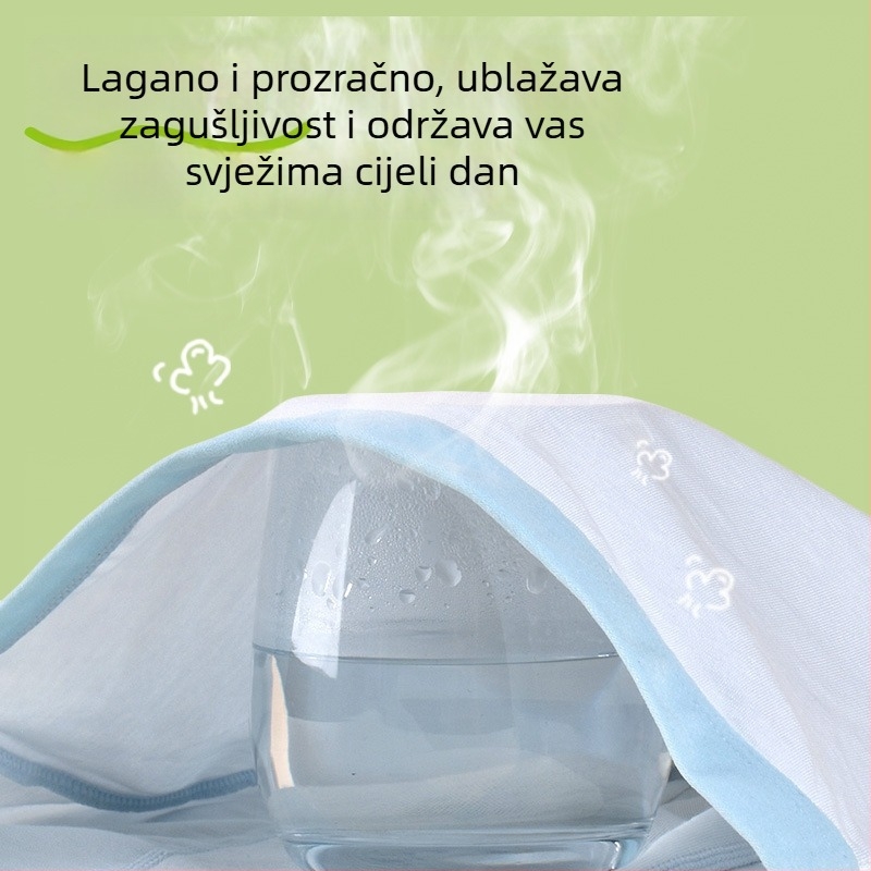 Dječje boxerske gaćice srednje visine (Antibakterijski 10A; sastav: 48% pamuk, 47% modal, 5% elastan; pogodno za djecu 3–12 godina)