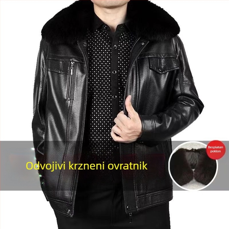 PU kožna jakna, retro stil, labav kroj, zatvarač na zip, zimska sezona