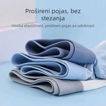 Dječje bokserice Ice Silk s prugama, antibakterijske, prozračne, visoka elastičnost, bešavne s četiri kuta, set od 3 komada