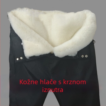 Pantalone od alpake s blok uzorkom, standardne debljine, skateboard kroj, jesen 2024