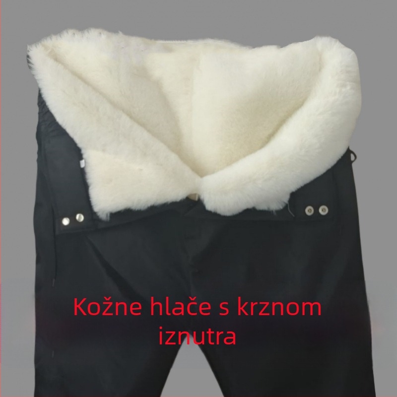 Pantalone od alpake s blok uzorkom, standardne debljine, skateboard kroj, jesen 2024