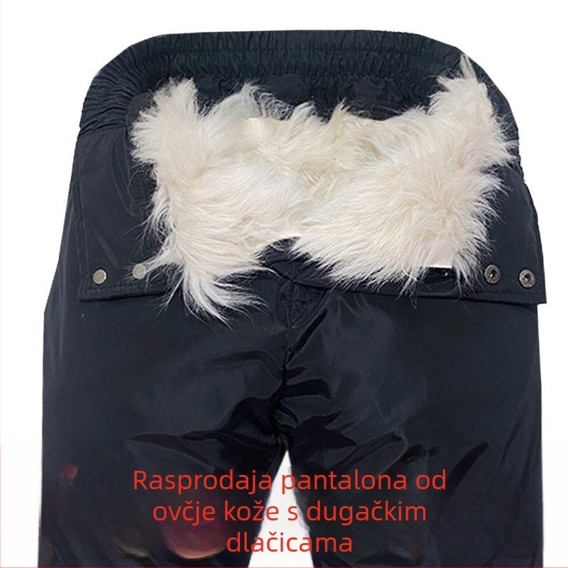 Hlače od umjetne kože za srednju i stariju dobnu skupinu, visokim strukom, uski kroj, jednofarbni uzorak, retro stil, normalna debljina, proljeće 2025