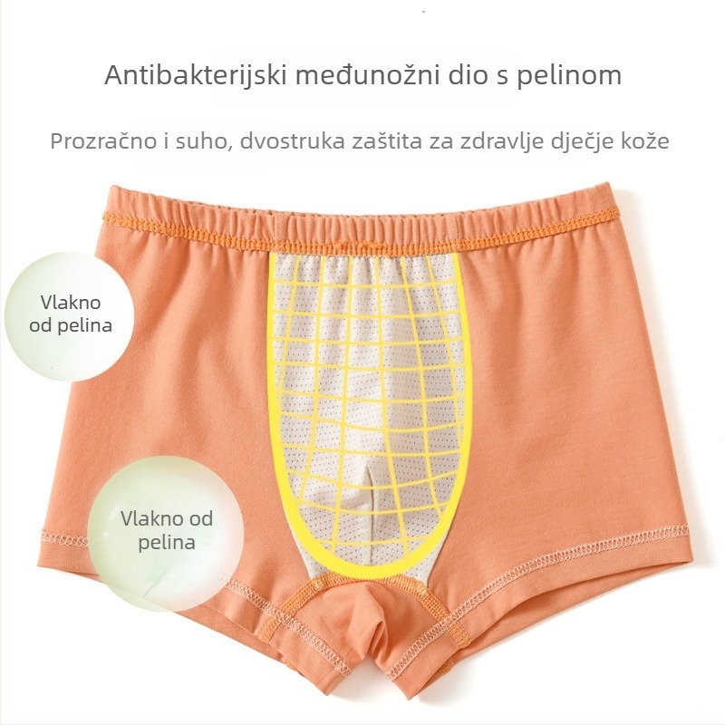 Dječje pamukaste bokserice za dječake, crtani auto print, 95% pamuk, uzrast 3–8 godina, sigurnosna razina A