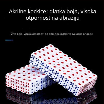 Shaker za kockice i čašica – ABS, šesterokutnog oblika, zaobljene bridove; pogodno za šah i karte; Wen niu