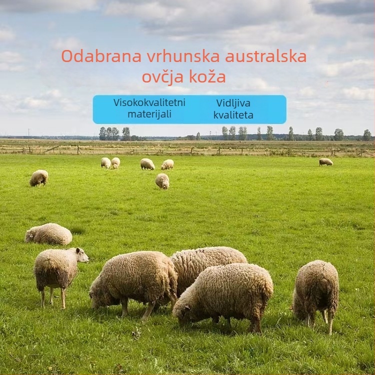 Muške hlače od ovčje kože i vune, visoki pojas, slobodan kroj, debeli, acetatna podstava, zimi