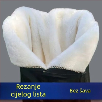 Hlače od umjetne kože, visok pojas, tijesan kroj, vintage stil, proljeće 2025