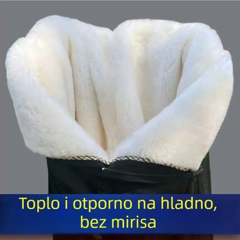 Hlače od umjetne kože, visok pojas, tijesan kroj, vintage stil, proljeće 2025