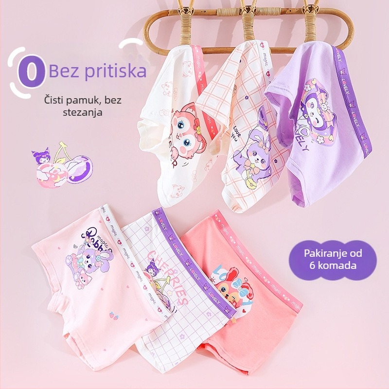 Dječje pamučne bokserice za djevojčice, marka Full marks, 91–95% pamuk, za dob 3–8 godina