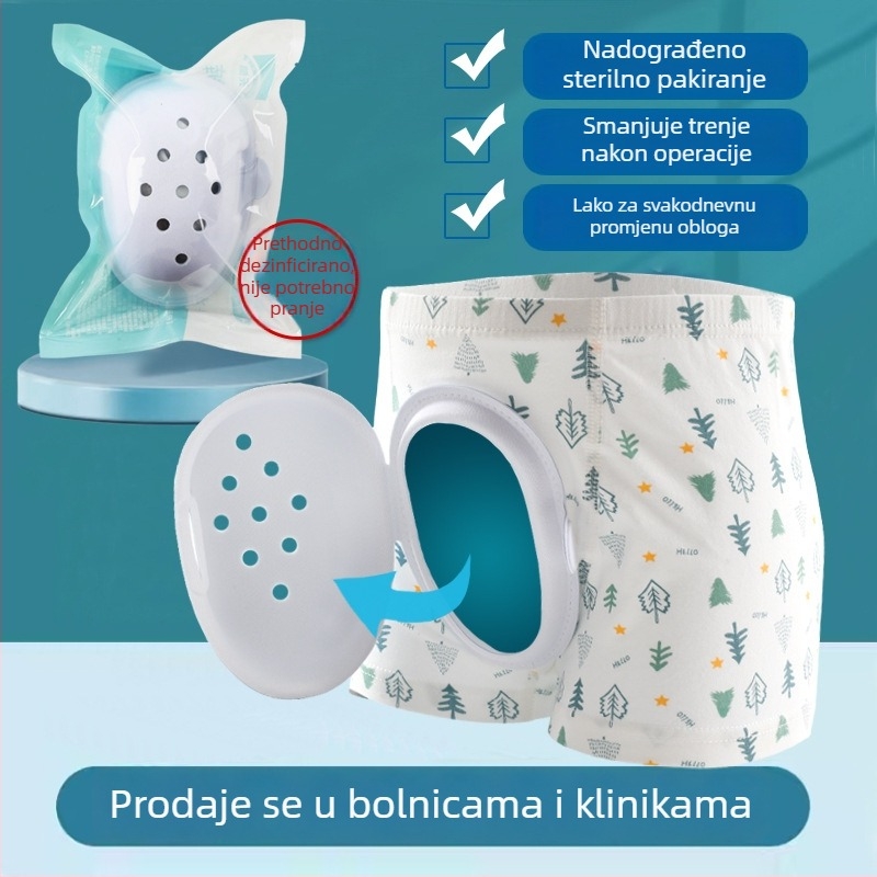Dječje donje rublje za postoperativno ozdravljenje nakon obrezivanja, pamuk, sigurnosna razina A, za dječake 3–8 godina