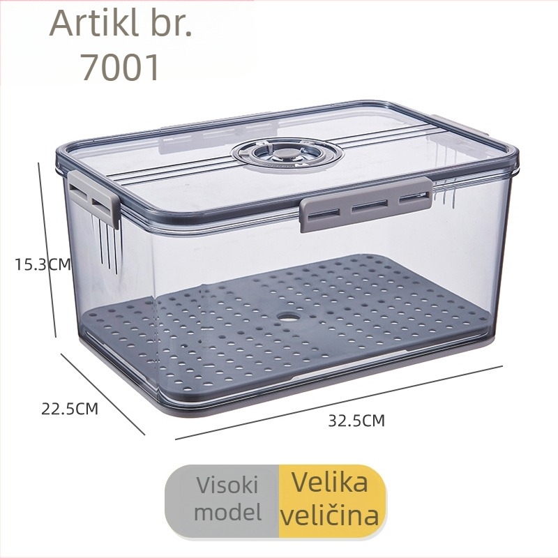 Kutija za voće i povrće u hladnjaku, PET materijal, skladištenje