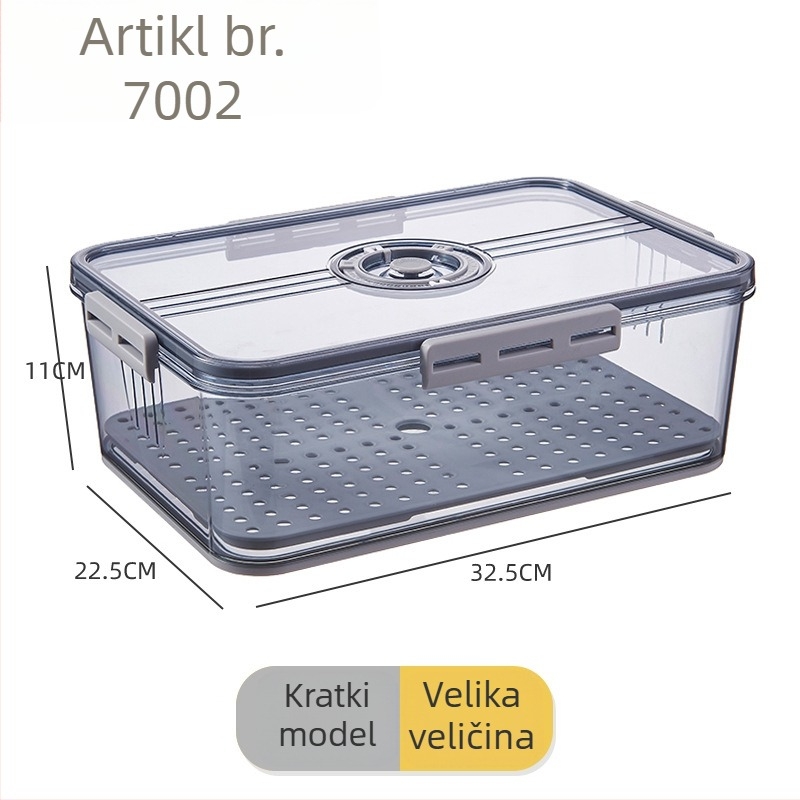 Kutija za voće i povrće u hladnjaku, PET materijal, skladištenje