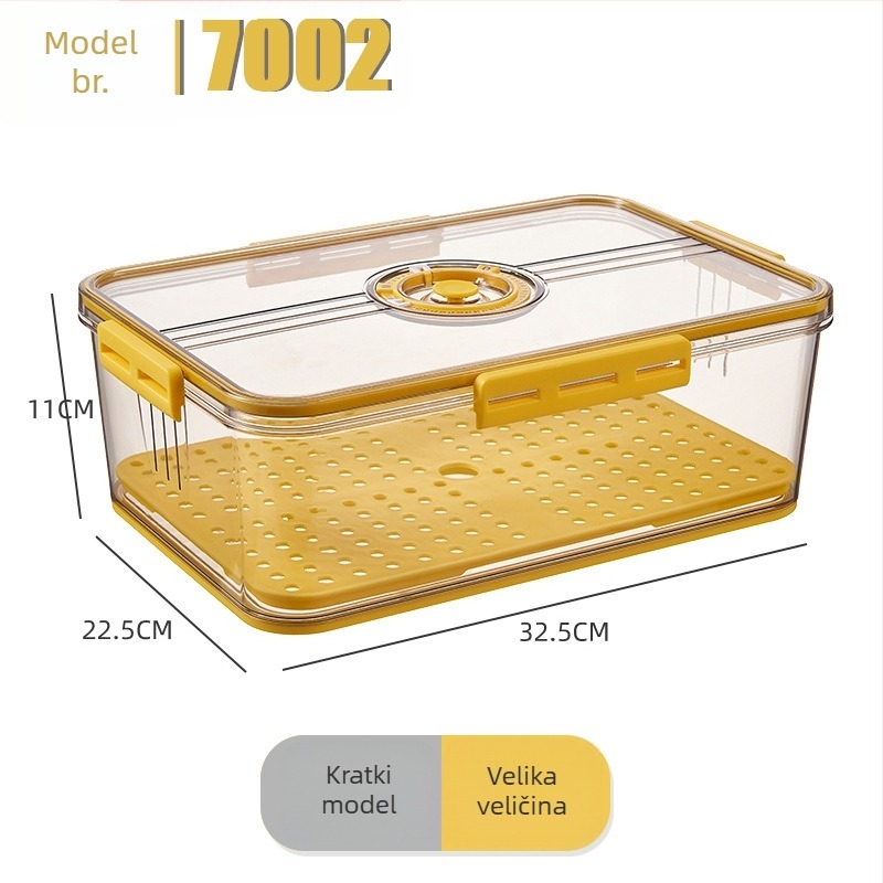 Kutija za voće i povrće u hladnjaku, PET materijal, skladištenje