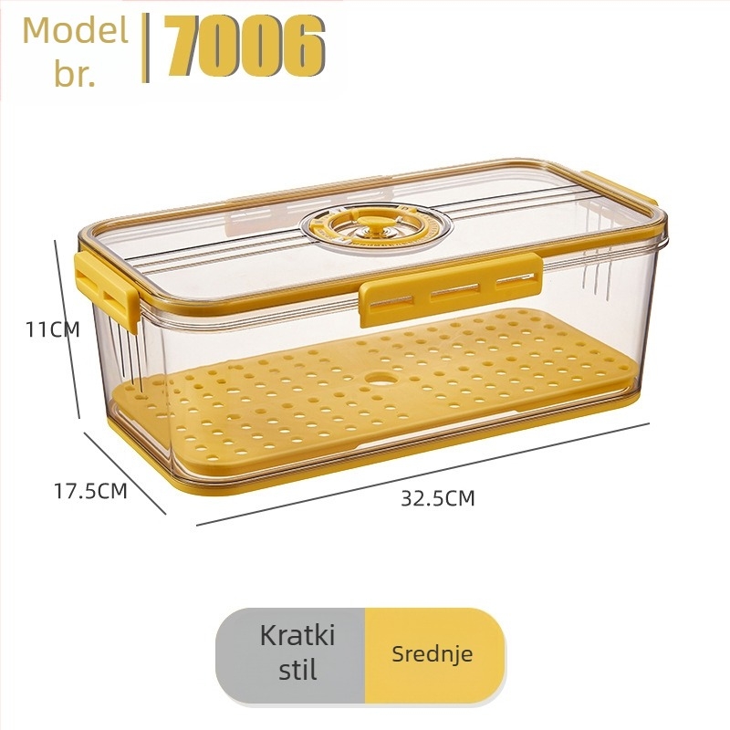 Kutija za voće i povrće u hladnjaku, PET materijal, skladištenje