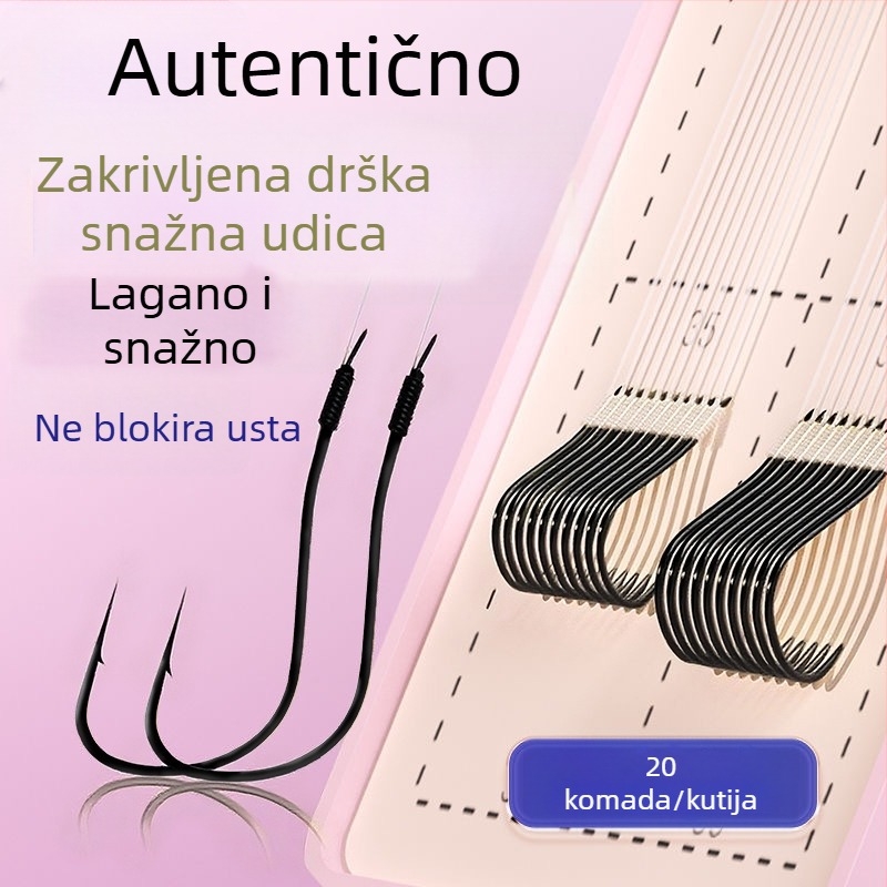 Finger King sleeve hook ribarska udica set, 500 komada, model nsh05454, broj udice 1234567