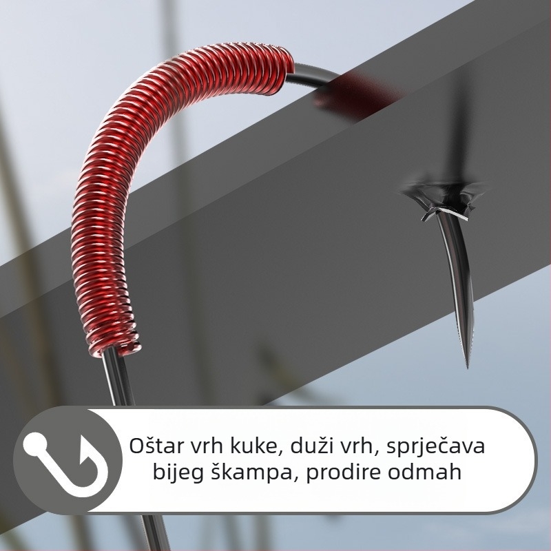 Kuka za ribolov škampi – bez bodlja, shrimp-specific, za restorane (Brand: Sichuan Products Company)
