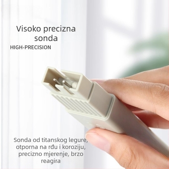 Prijenosni TDS mjerač kvalitete vode, model TDS-3, raspon 0–9999, napajanje 1.5V×2, detekcijski elementi 25051365121