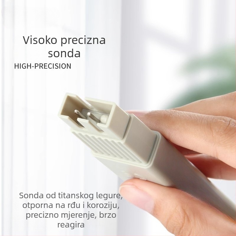 Prijenosni TDS mjerač kvalitete vode, model TDS-3, raspon 0–9999, napajanje 1.5V×2, detekcijski elementi 25051365121