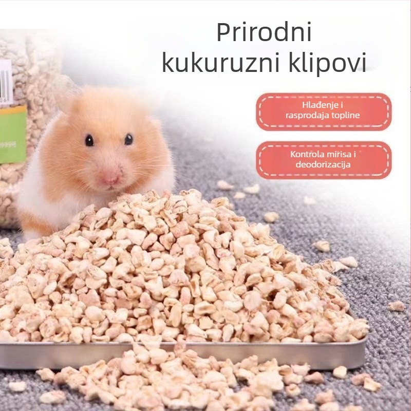 Kukuruzna podloga za hrčke - kukuruzna osnova, podrijetlo Shandong, Marke DogStory, Licencirana privatna etiketa, Oprema za kućne ljubimce