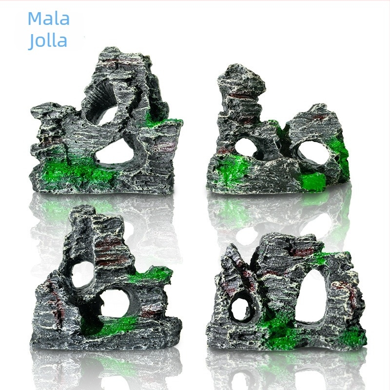 Dekorativni element za uređenje krajolika, ekološki prihvatljiva smola, rockery stil, 0.226 kg, Little Clarins