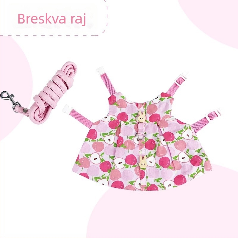 Odjeća i uzica za kućnog zeca – crtani stil, pamuk, Radish Valley, univerzalno