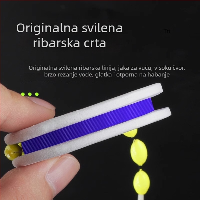 Set za ribolov linije s kukicama — tradicionalni ribolovni pribor, glavna linija uključena, za korištenje u rezervoaru (Materijal: Najlon; Duljina: Drugo; Mjesto lova: Rezervoar)