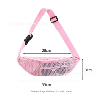 Sportska torbica za pojas – PVC, prozračna, ultra lagana, pogodna za pohranu, unisex (vanjski sportovi)