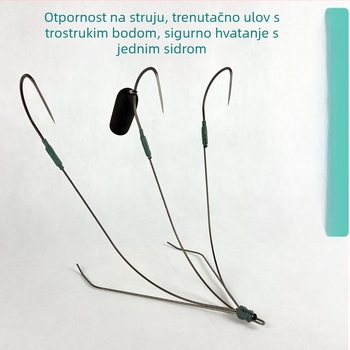Kuka za ribolov s vidljivom sidrom – bez nogu, trokutni dizajn za Crucian carp, Grass carp i Mandarin fish
